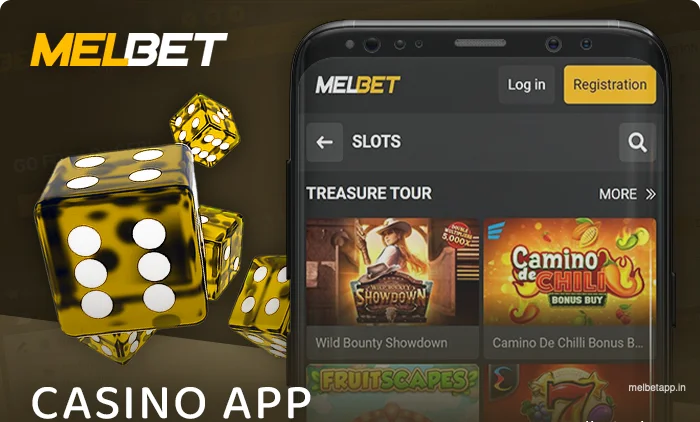 Play online casino with the Melbet app