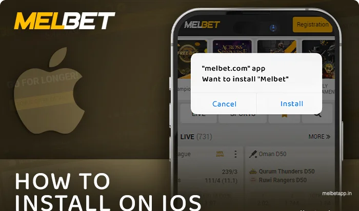 Installing the Melbet app for iPhone - instructions